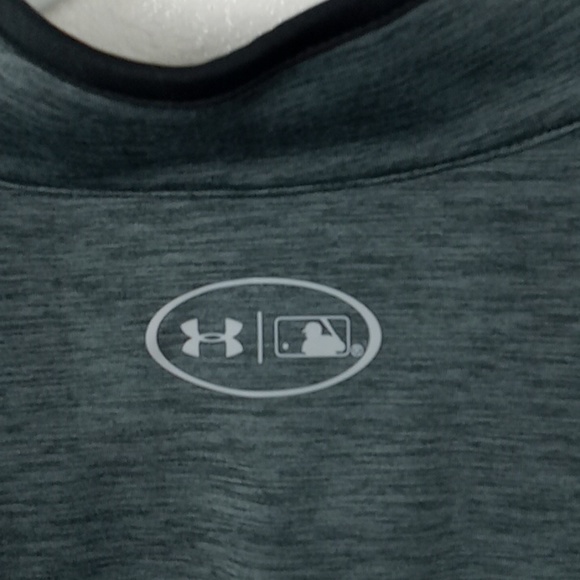 Under Armour 1/4 Zip Pullover Men's Large Loose Gray World Series 2018 Baseball - Picture 6 of 9